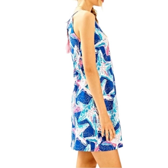 Lilly Pulitzer Margot Swing Dress in Indigo Star Struck Sz M - Picture 4 of 13